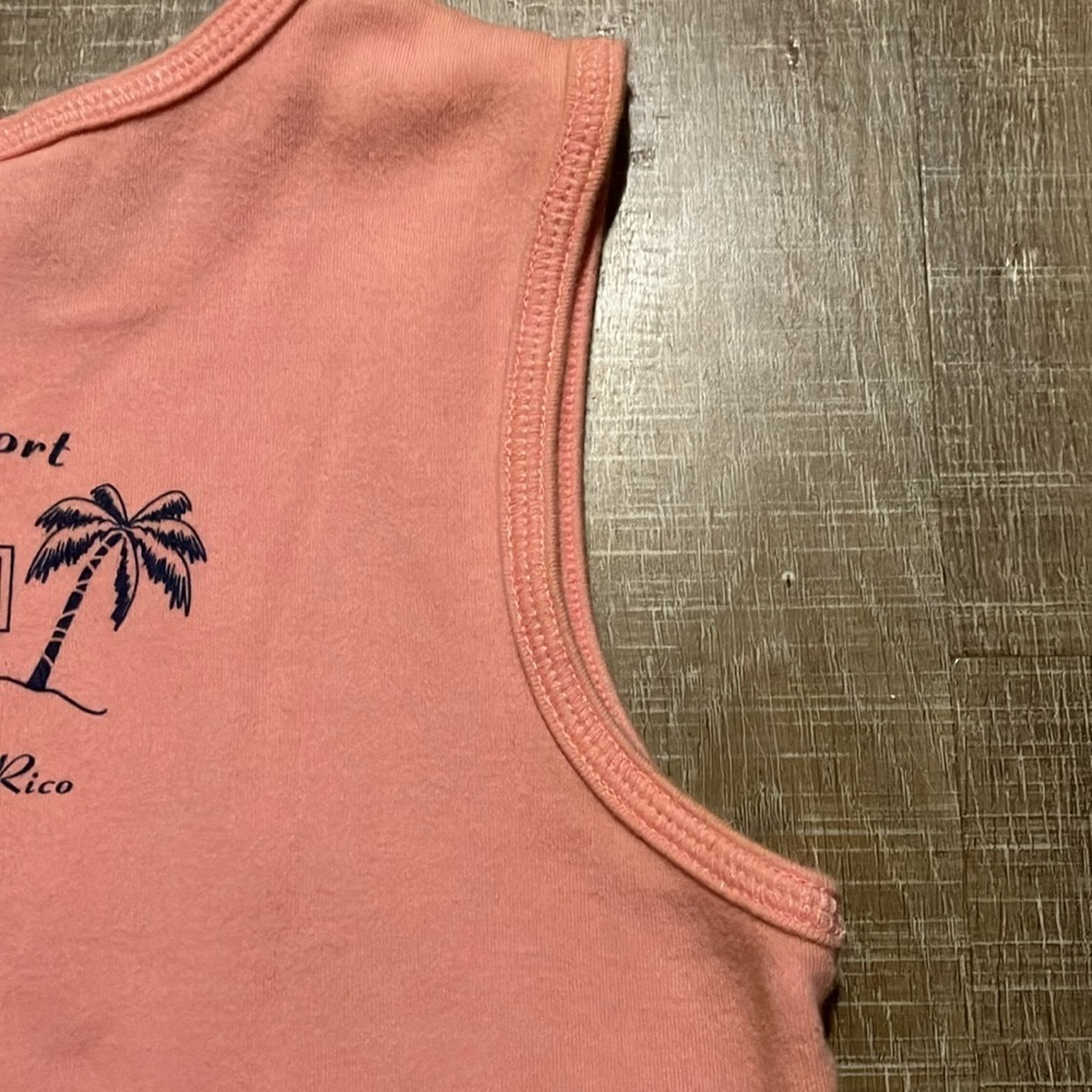 Harley-Davidson Girl’s Early 2000s Pink Sz M Fitted Tank Top. Eagle Graphic EUC - Picture 6 of 8
